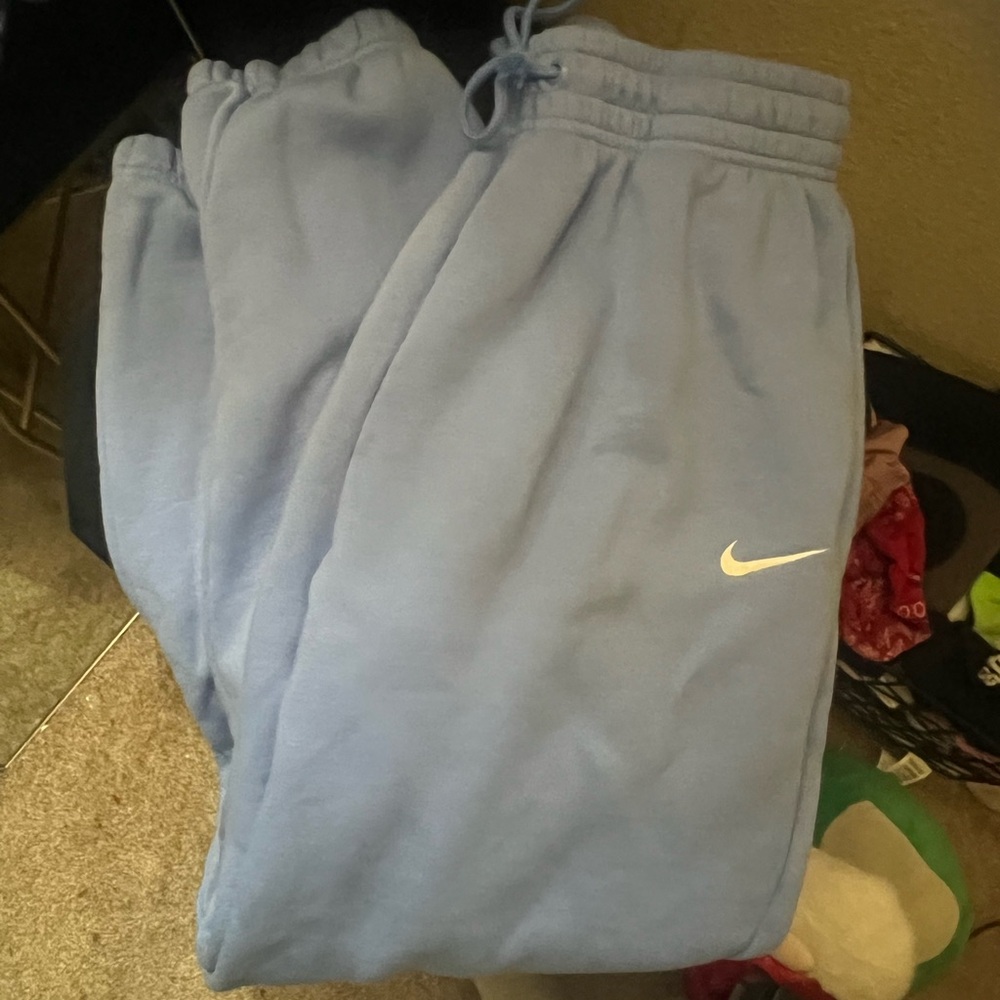 Nike Blue Track Pants Soft Elastic Waistband